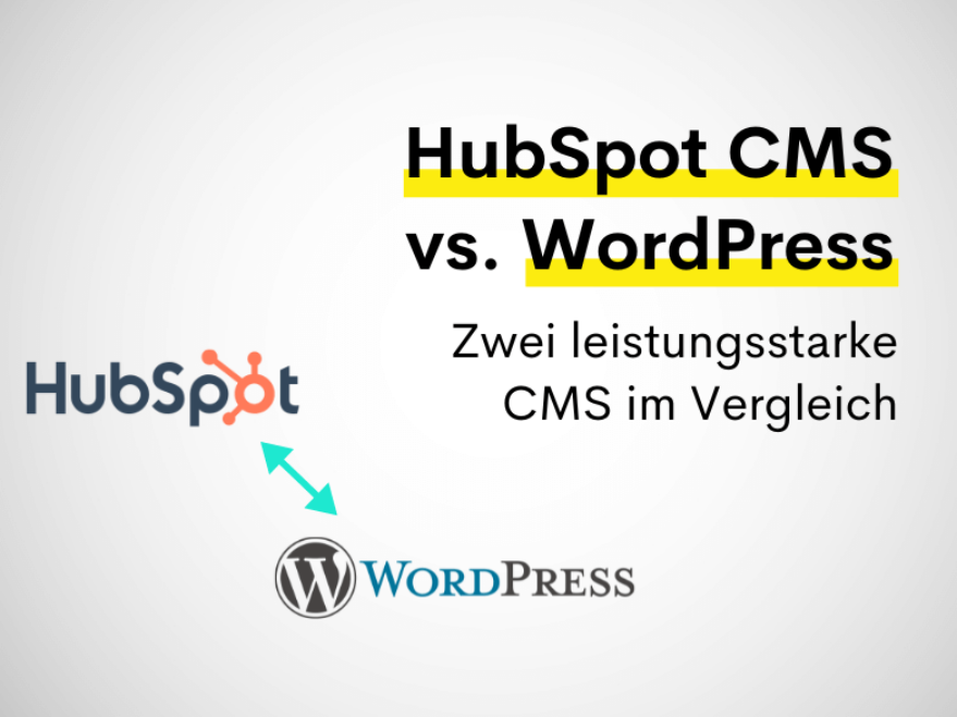 HubSpot vs WordPress im Vergleich